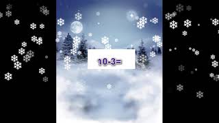 SUBTRACTION by 10 - Christmas Math Game
