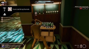 First Class Trouble - Dramatic Drinking Trophy/Achievement