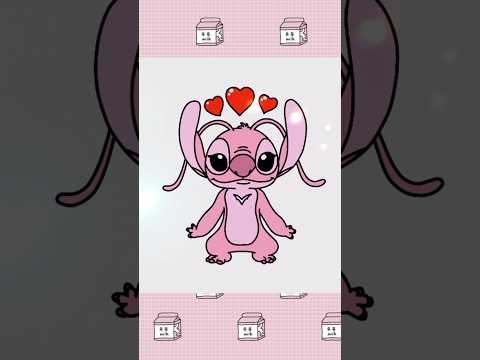 How to draw angel from lilo and stitch💗💙