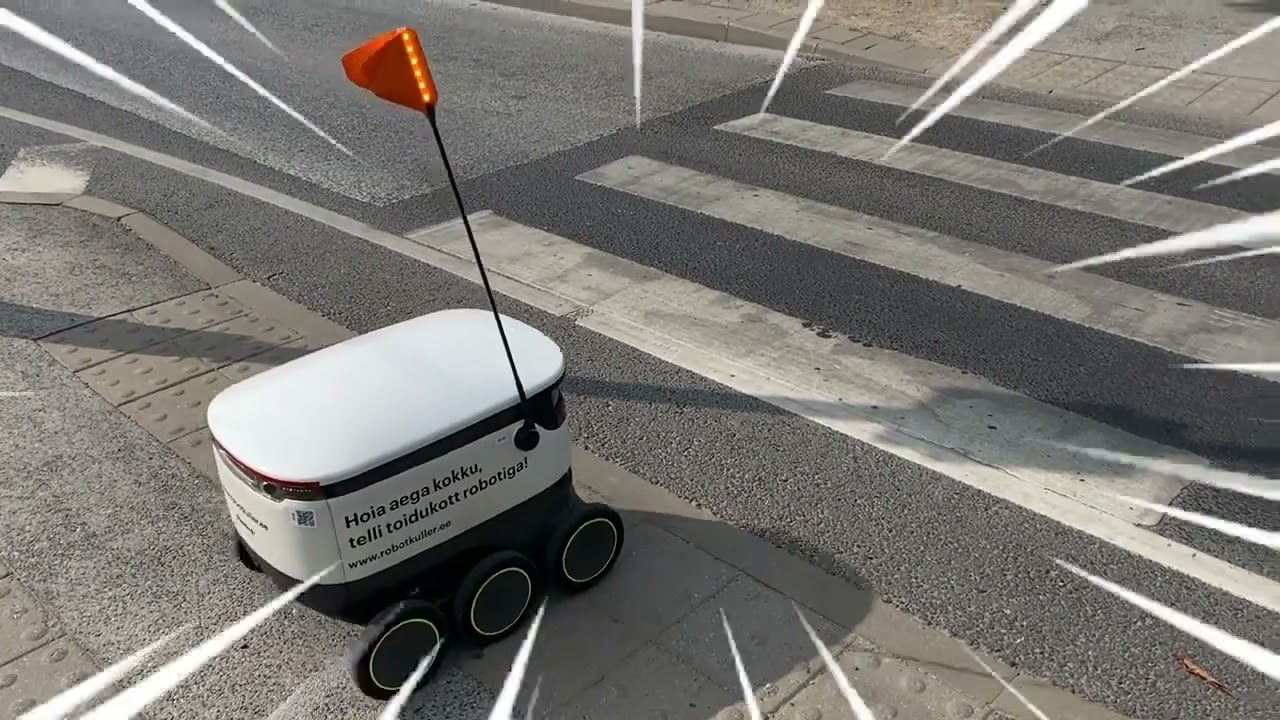 Delivery robot in Tallinn goes 30 km/h