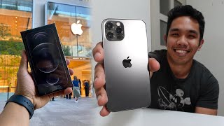 iPhone 12 Pro! Visit at Apple Store Marunouchi Japan and Unboxing! (Graphite) | Japan Vlog