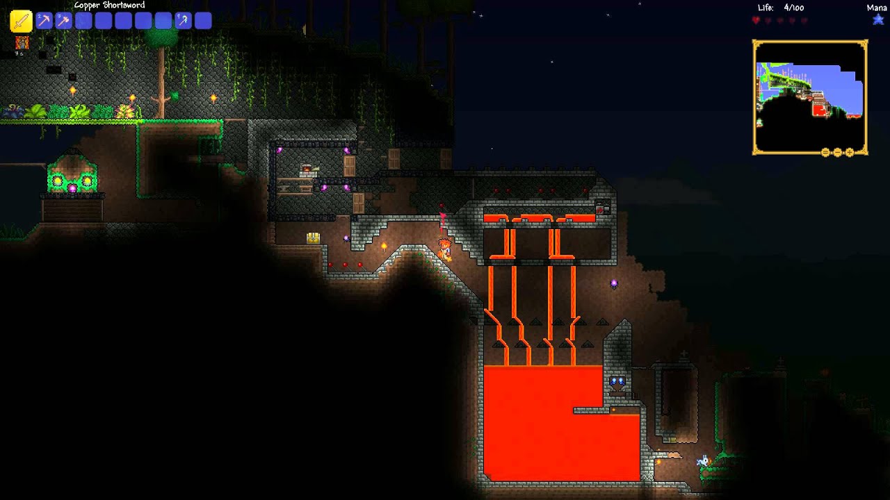 Terraria lavafall YouTube