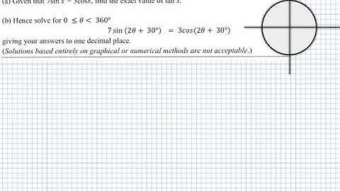Trigonometry Jan 2016 - C12