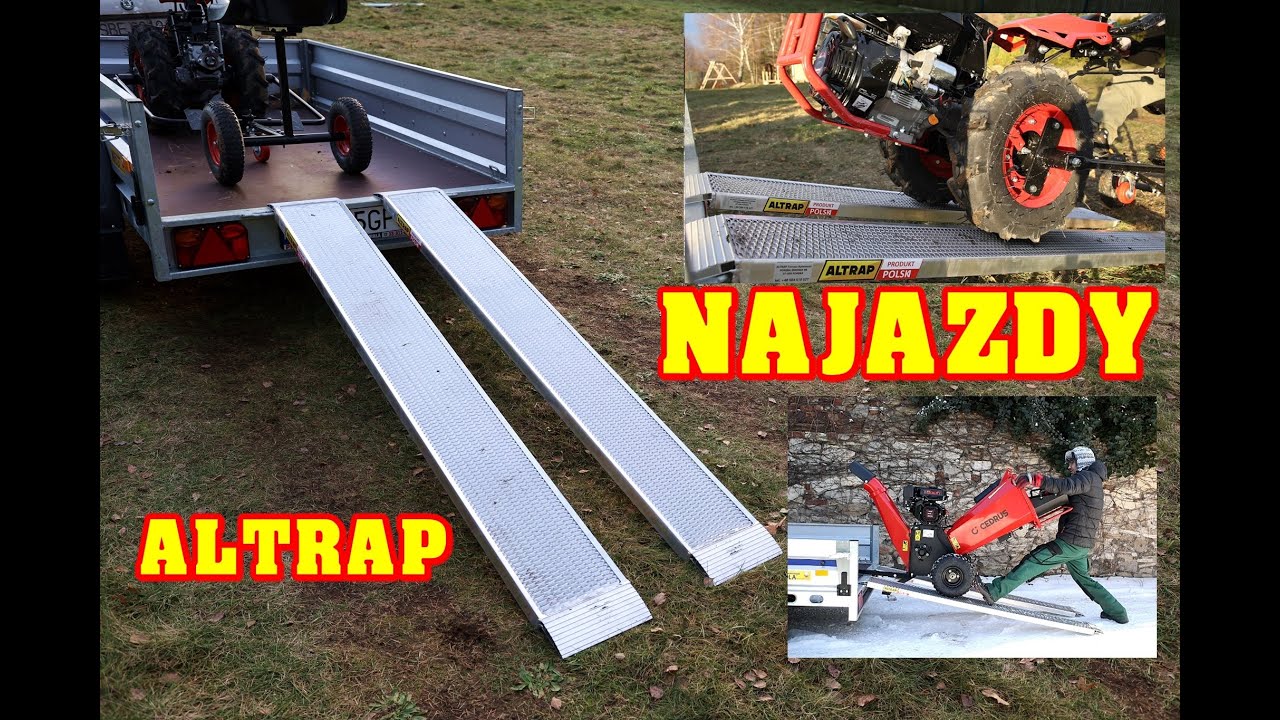Polskie najazdy aluminiowe ALTRAP - Nośność 1500kg. Na traktorek, quad ...