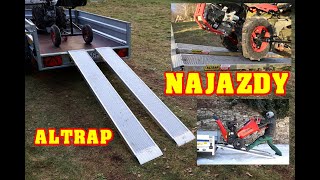 Polskie Najazdy Aluminiowe Altrap - Nośność 1500Kg. Na Traktorek, Quad, Sprzęty Ogrodowe Itp. Test