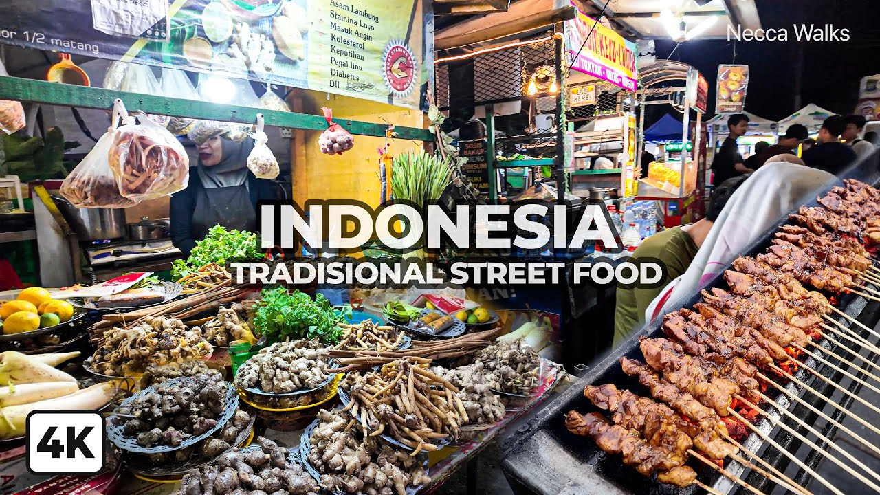 Crazy Busy Indonesian Street Food Market 🇮🇩 | Pasar Lama Tangerang Night Walk 4K (No Talking)