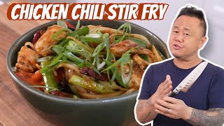 CUT AND COOK with Chef Jet Tila: Japanese Santoku x Chicken Chili Stir Fry