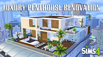 Luxury in the Sky | The Sims 4: Penthouse Renovation (No CC)