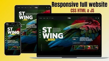 How to Create an Animated & Responsive Website Landing Page | HTML, CSS & javaScript, Carousel