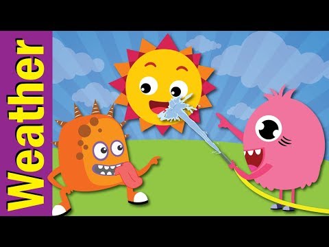 Weather Song for Kids | Sunny, Cloudy, Rainy, Snowy | Kindergarten & ESL | Fun Kids English