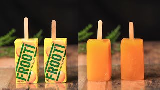 Instant mango frooti Popsicle || easy Mango frooti Popsicle #frootirecipe #frootiicecream