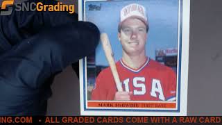 SNC Grading:1985 TOPPS MARK MCGWIRE #401 ROOKIE REVIEW(1636135550416)