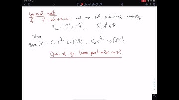 Lecture 18, Part 9/10. ODE: complex case and how to guess yp