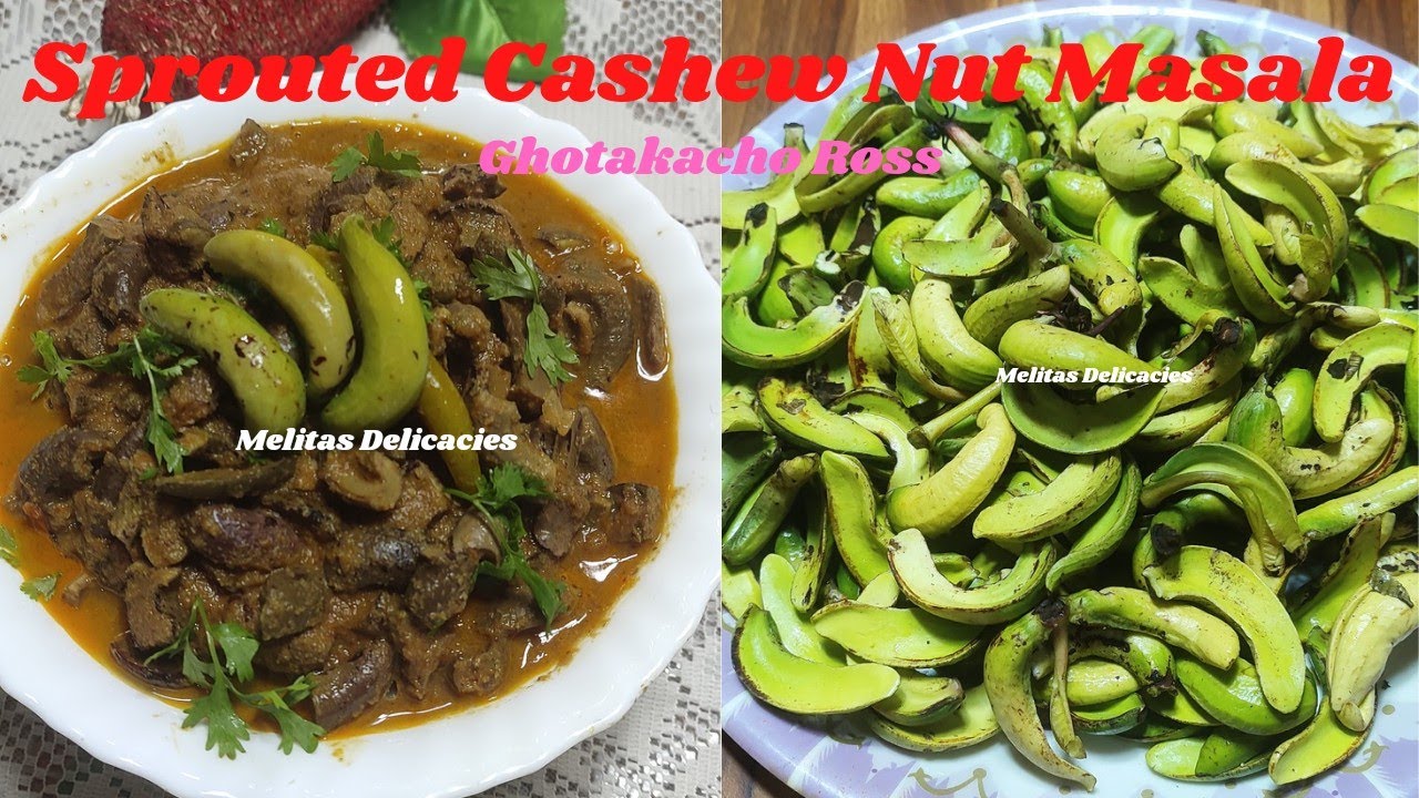 Tondak Sprouted Cashew Nut Masala|Biboyacho Ross|Ghotakache Tondak#goanfood # ...
