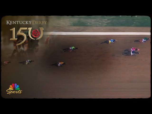 2024 Kentucky Derby overhead view shows Mystik Dan just holding off Sierra Leone charge | NBC Sports