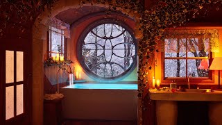 Cozy Winter Faery Cottage Bathroom Ambience - Gentle Water and Soothing Snowfall Sounds by Night Dreams 13,662 views 1 year ago 8 hours