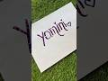 Yamini Name Meaning & Calligraphy Art 🌙✨ | Aesthetic Lettering | Comment your name! 👇#shorts #art