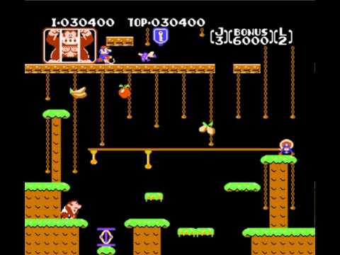 Donkey kong Jr. (NES) (1983) / 동키콩 주니어 (NES) (1983) - YouTube