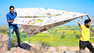 We Made Largest News Paper Airplane Will It Fly?