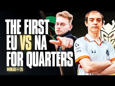 EU VS NA FOR QUARTERFINALS G2 VS FLY WORLDS 2025 