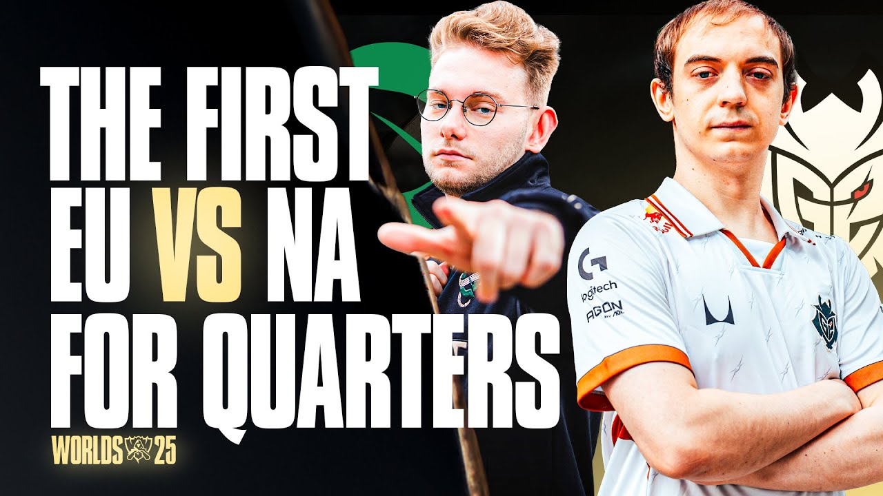 EU VS NA FOR QUARTERFINALS - G2 VS FLY - WORLDS 2025