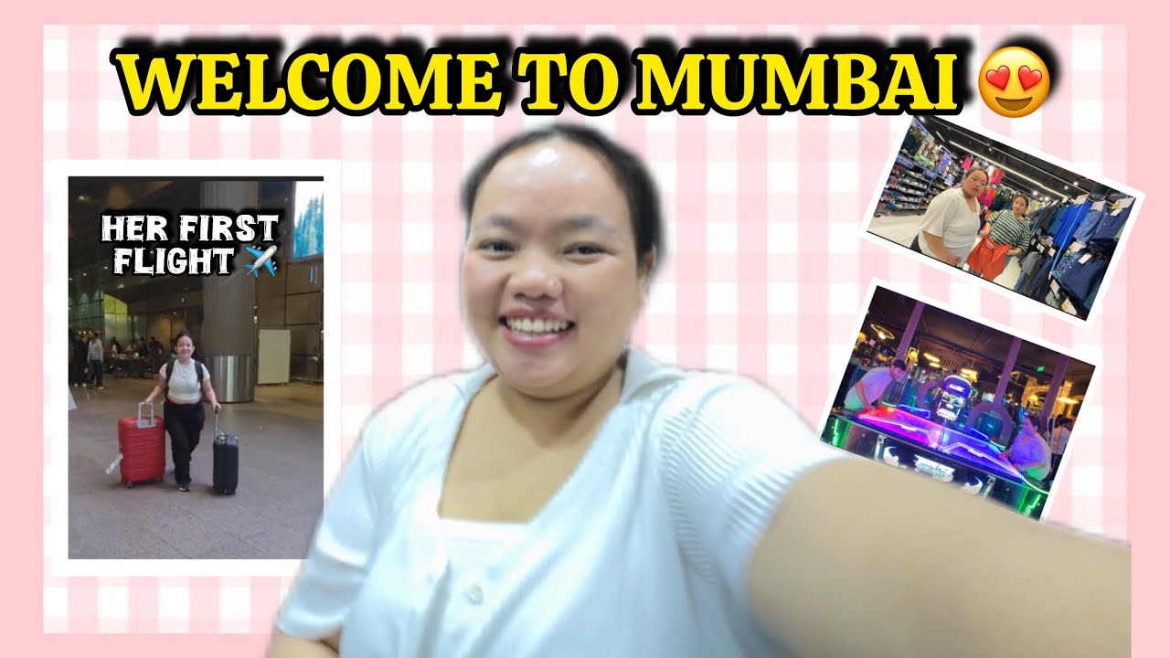 Her First Flight ✈️ Delhi to Mumbai | AbhaGurung 💙