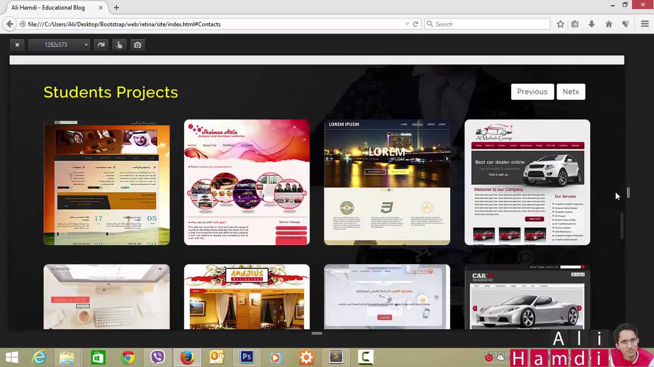 37 Bootstrap - Responsive Web Design - Media Query - Students Projects ...