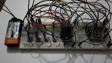 4 bit BCD to seven segment display using SN74LS47 IC