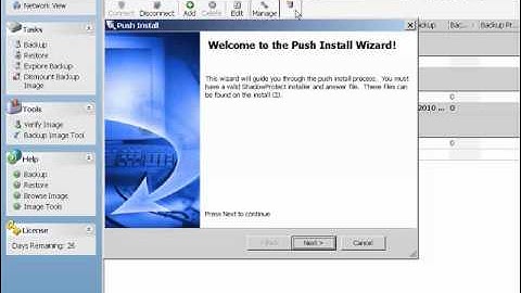 ShadowProtect 4 0 Management console
