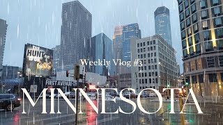 Exploring Rainy Downtown Minneapolis On ( February 27, 2024 ) ☔