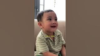 When Rayyanza called his father on TV, it was adorable!! #rayyanza #raffiahmad #nagita #ransenter...