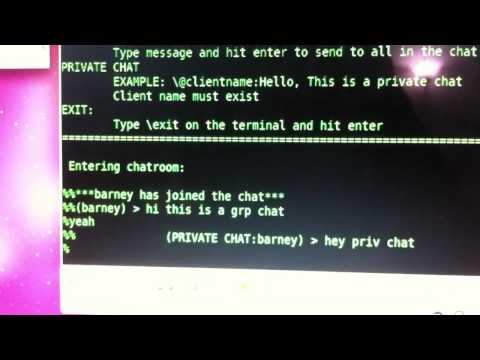 Python based server-client chat application