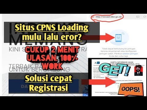 Gak bisa LOGIN situs CPNS susah diakses? INI SOLUSI/TRIK RAHASIANYA