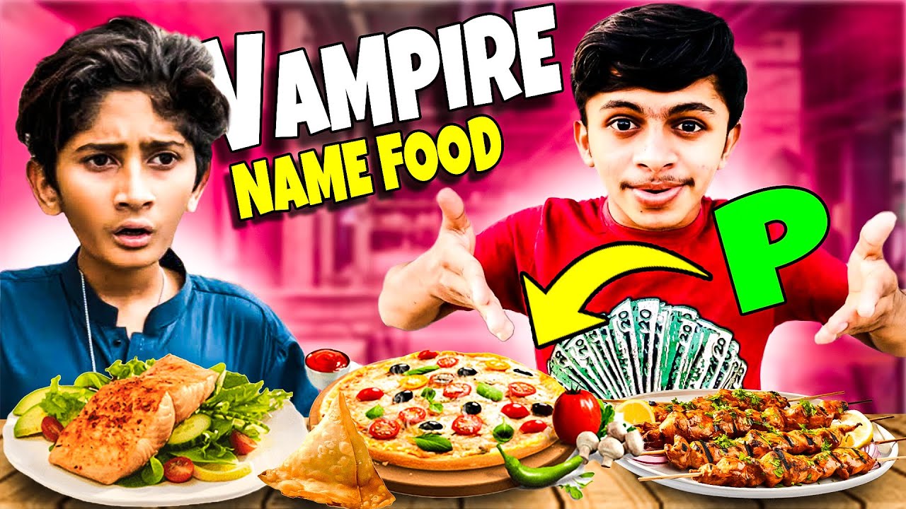 YouTuber Name Food Challenge 😍 ​⁠