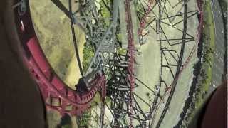 X2 Front Row GoPro On-Ride POV at Six Flags Magic Mountain Los Angeles - Valencia, CA