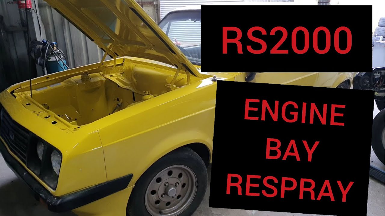 Ford Escort Mk2 RS2000 Restoration pt1 engine bay respray YouTube