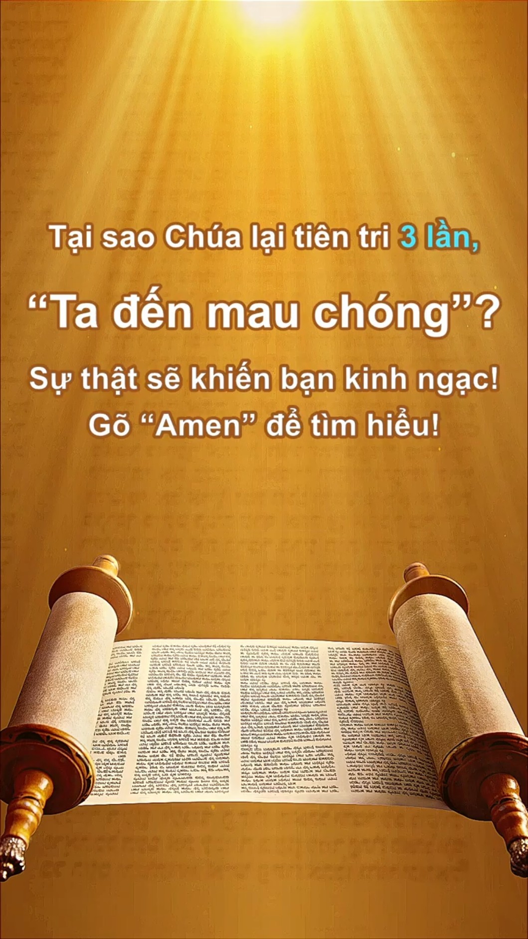 Tại sao Chúa lại tiên tri 3 lần, “Ta đến mau chóng”? Sự thật sẽ khiến bạn kinh ngạc!