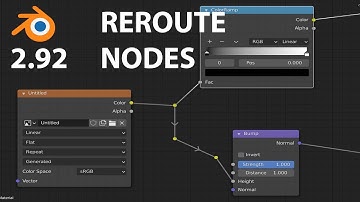 Blender 2.92 | Reroute Nodes