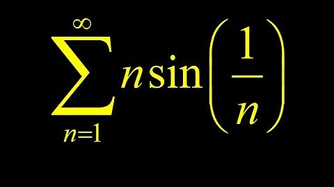Convergence n*sin(1/n) nth term test for divergence using L