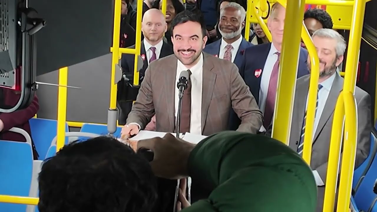 NYC Mayor Mamdani announces new dedicated bus lanes on Fordham Road