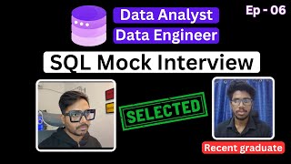 SQL Mock Interview for Data Analyst & Business Analyst | Live SQL Interview Questions and Answers #6