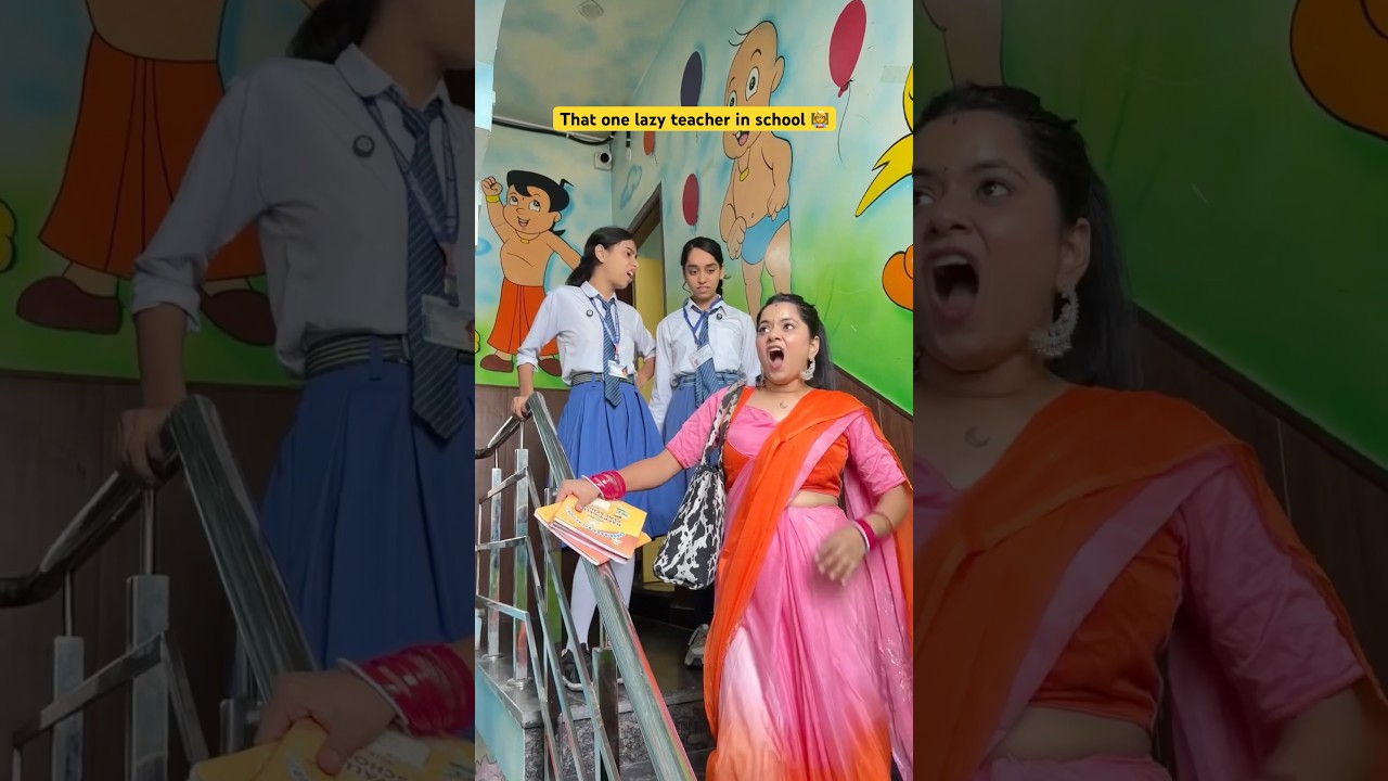 That one lazy teacher in school 👩&zwj;🏫 #shorts #ytshorts #sejalgabashorts #school