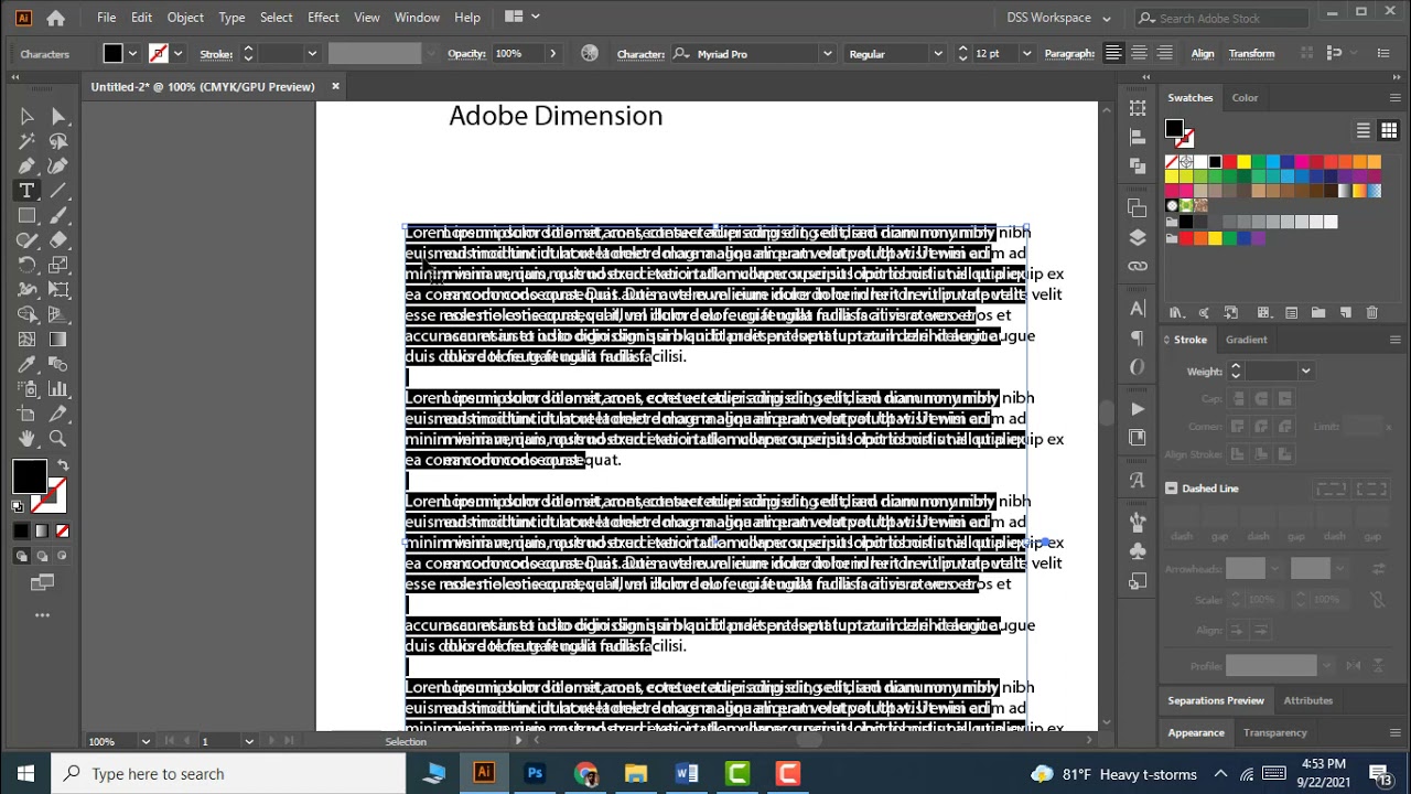 Adobe Illustrator Basic Lesson 21 - Bullets and special characters in adobe Illustrator