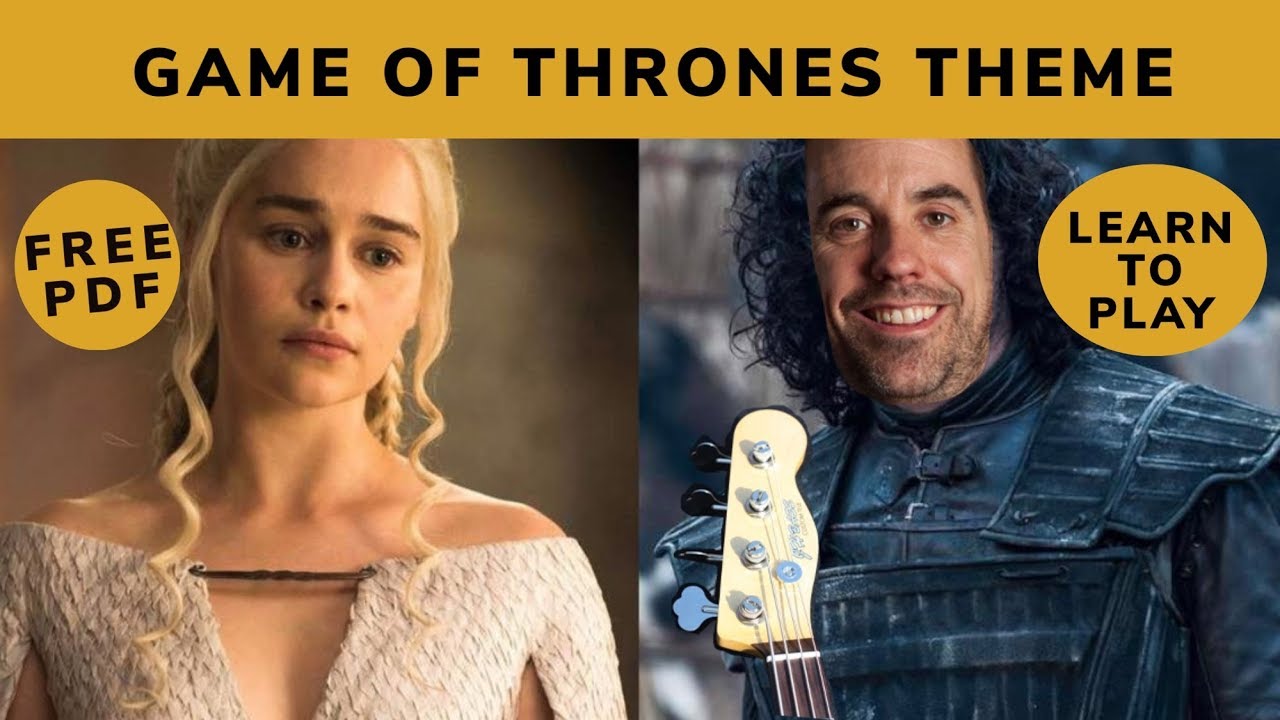 Play Game Of Thrones Theme on the Bass Guitar (No.39) - YouTube