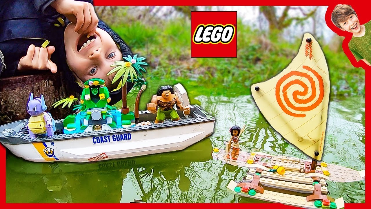 moana lego boat