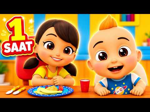 🍽️ Yemeğini Güzelce Çiğne! | Boom Buddies Türkçe 🎵 1 Saat Eğitici Çocuk Şarkıları #çocukşarkıları