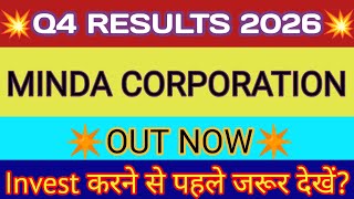 Minda Corporation Q4 Results 2026 🔴 Minda Corporation Results 🔴 Minda Corp Share Latest News