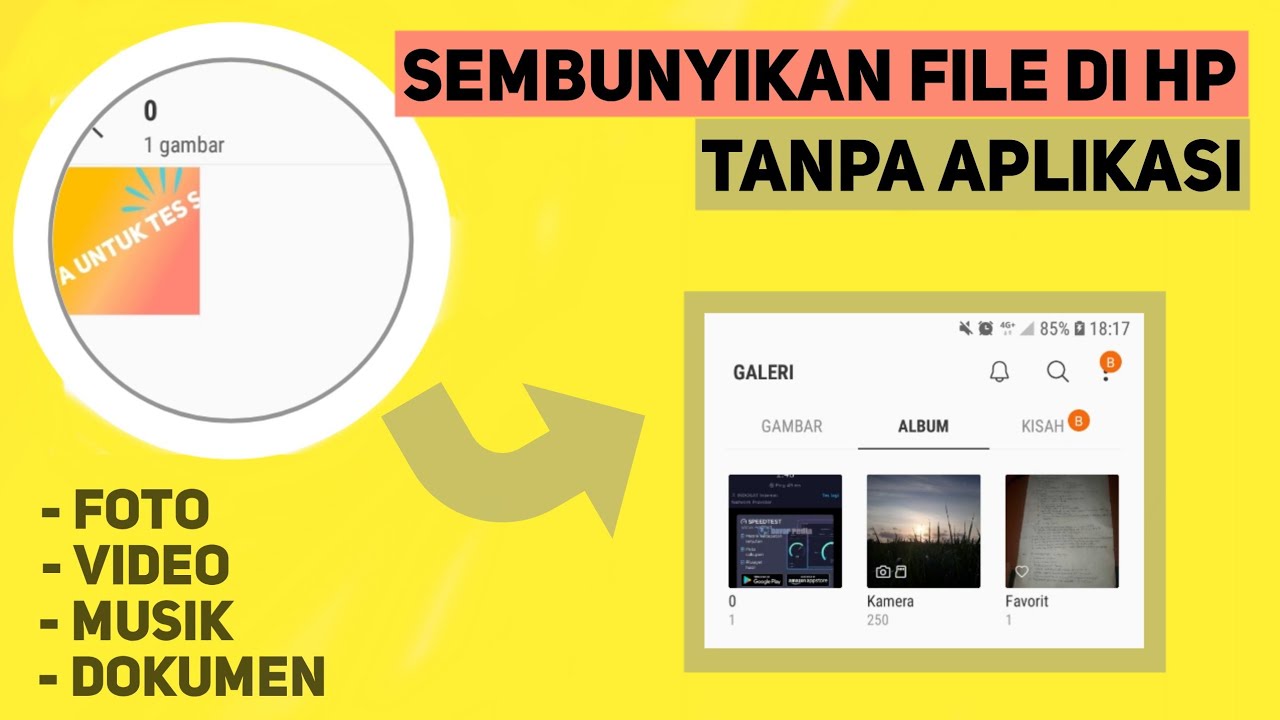 Cara Menyembunyikan File di Hp Android Tanpa Aplikasi Tambahan