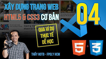 Xây dựng trang web | Bài 4: Trình bày nội dung trang zing.vn (phần đầu trang chủ)