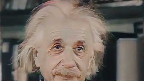 Very old footage from the 1900s of Albert Einstein explaining relativity. | high resolution  60 FPS